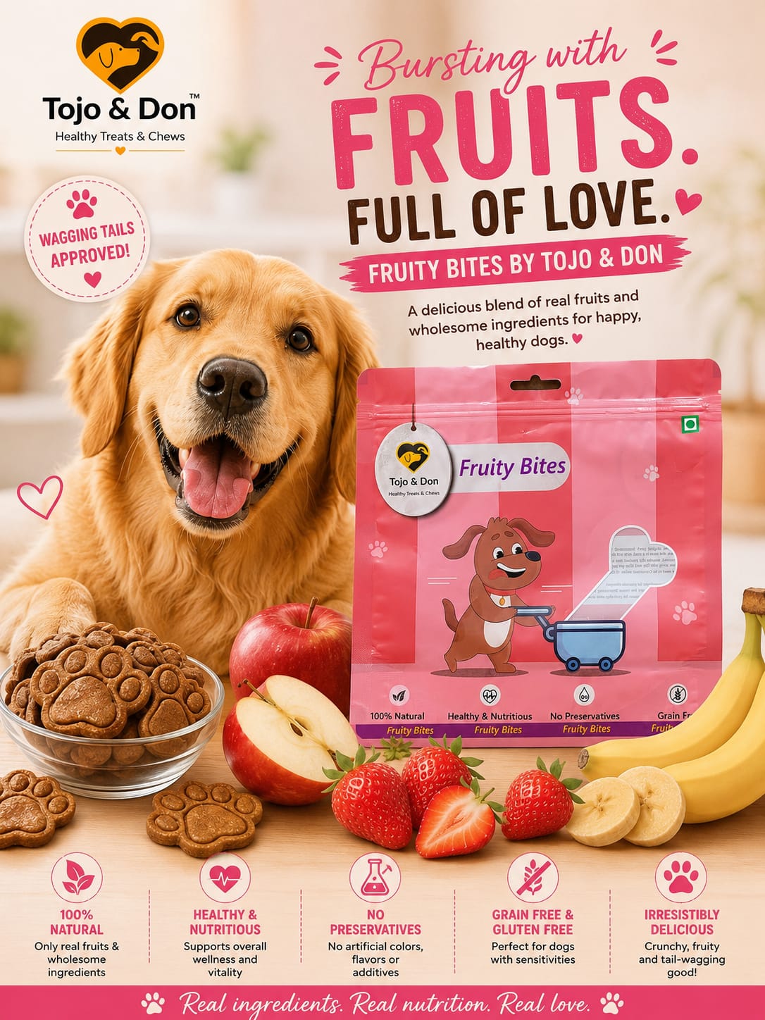 Fruity Bites Veg Dog Healthy Treat Fruity Bites Veg Dog Healthy Treat