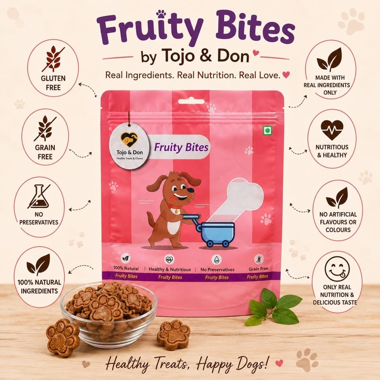 Fruity Healthy Bites Veg Dog Treat Fruity Healthy Bites Veg Dog Treat